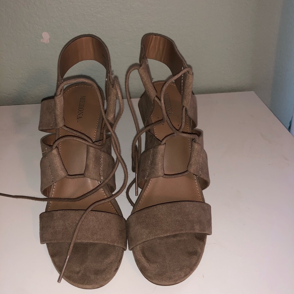 Lace up heels